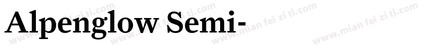 Alpenglow Semi字体转换